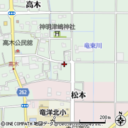 静岡県磐田市高木198周辺の地図
