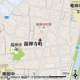 静岡県浜松市中央区龍禅寺町周辺の地図