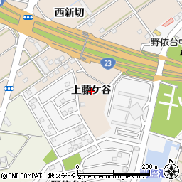 愛知県豊橋市野依町上藤ケ谷周辺の地図