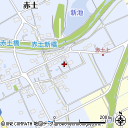 静岡県菊川市赤土270-1周辺の地図