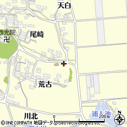 愛知県田原市浦町荒古100周辺の地図