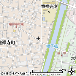 静岡県浜松市中央区龍禅寺町180周辺の地図