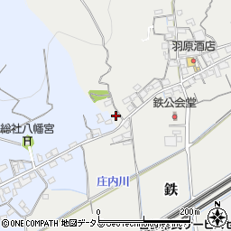 岡山県岡山市東区鉄550周辺の地図