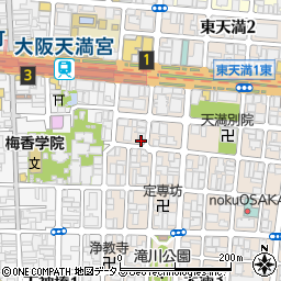 日経大阪中央販売天満営業所周辺の地図