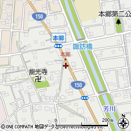 静岡県浜松市中央区本郷町833周辺の地図
