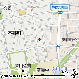 静岡県浜松市中央区本郷町1353周辺の地図