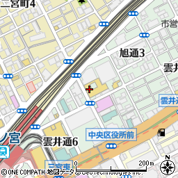 みなと銀行三宮東 ＡＴＭ周辺の地図