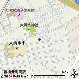 愛知県豊橋市南大清水町元町60周辺の地図