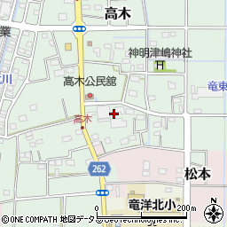 静岡県磐田市高木185周辺の地図