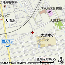 愛知県豊橋市南大清水町元町73周辺の地図