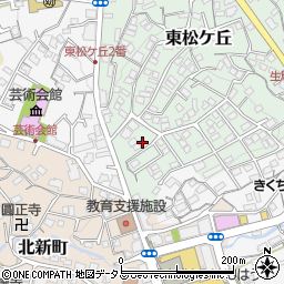 奈良県生駒市東松ケ丘1-30周辺の地図