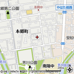 静岡県浜松市中央区本郷町1355周辺の地図