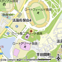 奈良市中央第二武道場周辺の地図