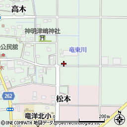 静岡県磐田市高木421周辺の地図