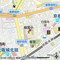 〒534-0024 大阪府大阪市都島区東野田町の地図