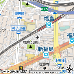 大阪府大阪市福島区福島5丁目15-11周辺の地図