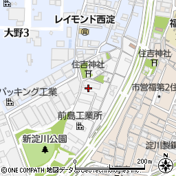 淀川製鋼所寮周辺の地図