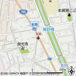 静岡県浜松市中央区本郷町834周辺の地図