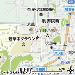 奈良県奈良市川上町492周辺の地図