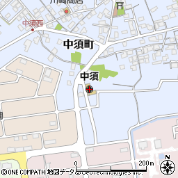 中須保育所周辺の地図