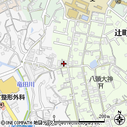 奈良県生駒市辻町881-2周辺の地図