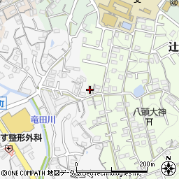 奈良県生駒市辻町881-28周辺の地図