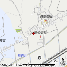 岡山県岡山市東区鉄484周辺の地図