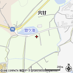 岡山県岡山市東区宍甘1176-1周辺の地図