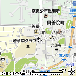 奈良県奈良市川上町492-15周辺の地図