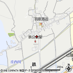 岡山県岡山市東区鉄489周辺の地図