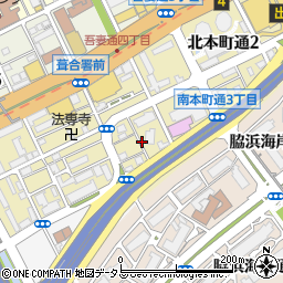 兵庫県神戸市中央区南本町通周辺の地図