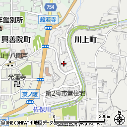 奈良県奈良市川上町406周辺の地図