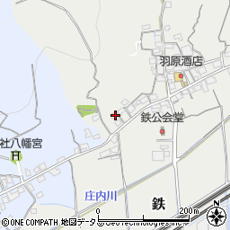岡山県岡山市東区鉄545周辺の地図