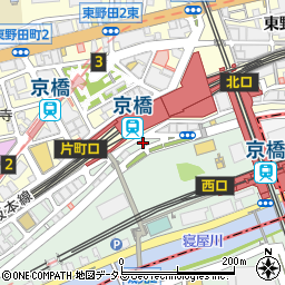 大阪王 京橋総本店周辺の地図