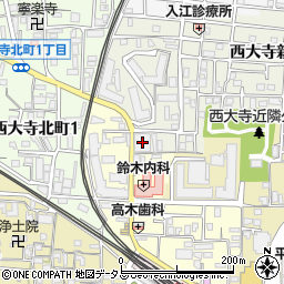 奈良市役所　福祉政策課・伏見地域包括支援センター周辺の地図