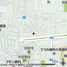 大阪荒木周辺の地図