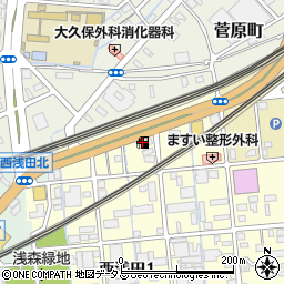 ＥＮＥＯＳ森田ＳＳ周辺の地図