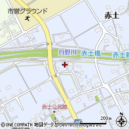 静岡県菊川市赤土628周辺の地図