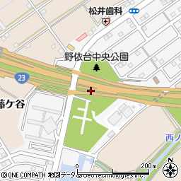 愛知県豊橋市野依台周辺の地図