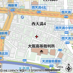 大阪共同法律事務所周辺の地図