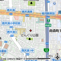 西天満福岡ビル周辺の地図