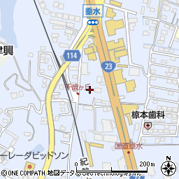 三重県津市垂水148-2周辺の地図