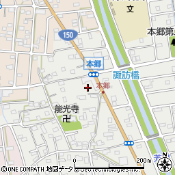 静岡県浜松市中央区本郷町90周辺の地図