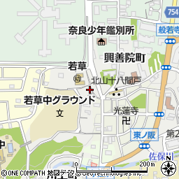 奈良県奈良市川上町492-13周辺の地図