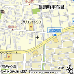 静岡県浜松市中央区雄踏町宇布見4162周辺の地図
