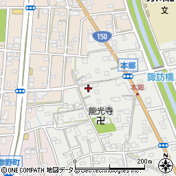 静岡県浜松市中央区本郷町74周辺の地図