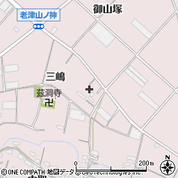 愛知県豊橋市老津町三嶋36周辺の地図