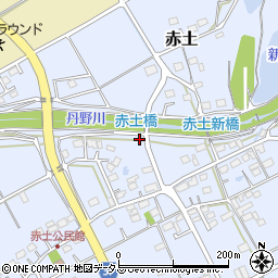 静岡県菊川市赤土385周辺の地図