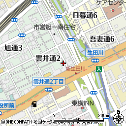 株式会社西無線研究所　三宮営業所周辺の地図