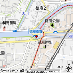 徳庵揚水機場周辺の地図